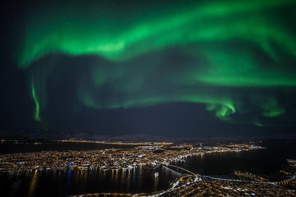 In The Heart Of The Aurora Borealis - Tromso City Exteriér fotografie